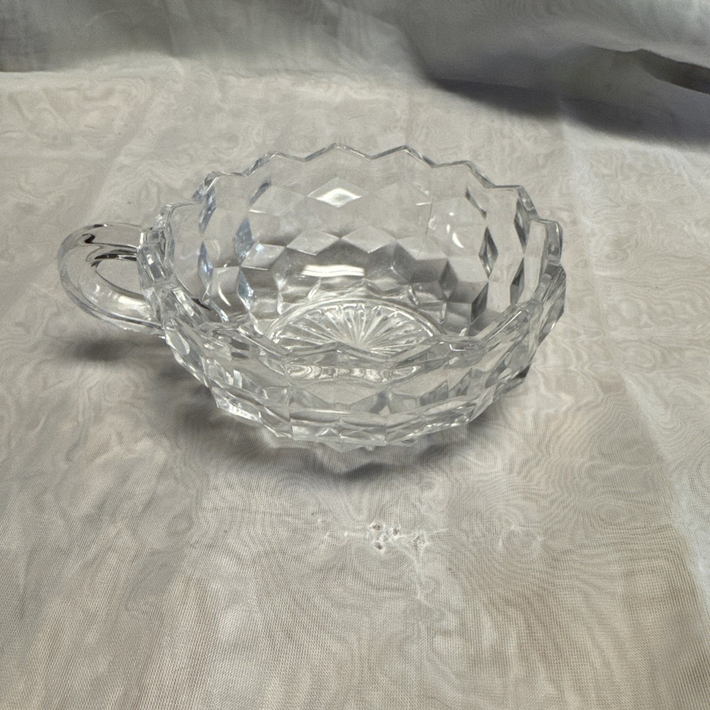 Vintage Fostoria American Flared One‎ Handle Nappy  Fostoria Glassware